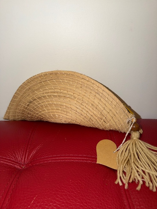 Mare Dolce Handbags - BNWT Mare Dolce Natural Basket Shell Clutch Bag